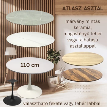 Atlasz körasztal 110 cm