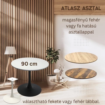 Atlasz körasztal 90 cm