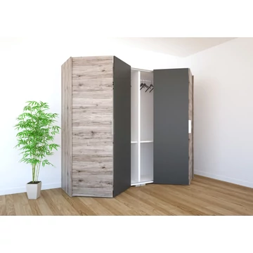 Toledo harmónika ajtós gardrób 248 cm