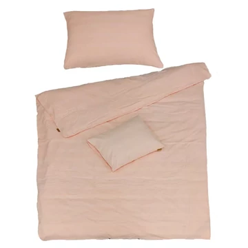 NATURAL PAMUT - ÁGYNEMŰHUZAT GARNÍTÚRA - 3 RÉSZES - ROSE