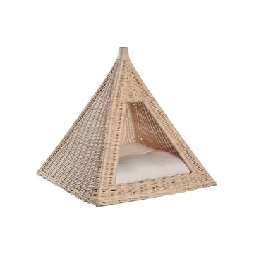 Állat fekhely rattan 45x45x45 cm natúr