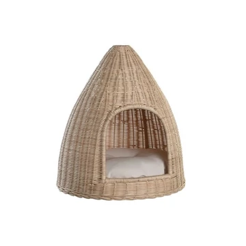 Állat fekhely rattan 45x45x57 cm natúr