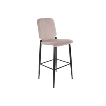 Bárszék bársony, fém, poliészter 43,5x52x109 cm pink, fekete