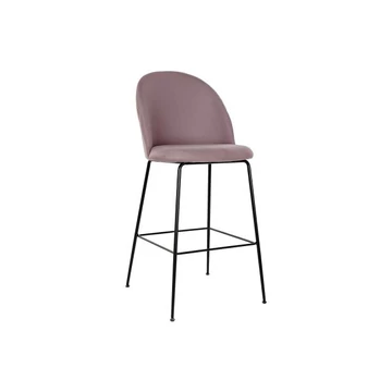 Bárszék poliészter, fém 55x50x110 cm pink, fekete