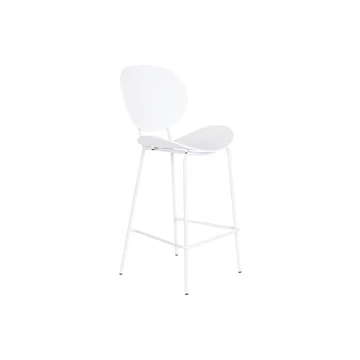 Bárszék polipropilén, fém 50x51x104 cm fehér, fekete