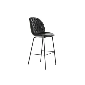 Bárszék poliuretán, fém, polipropilén 50x53x114 cm sötétszürke, fekete