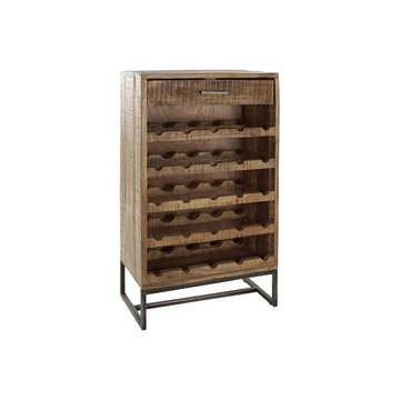 Bortartó akácfa, fém 60x32x107 cm barna, fekete