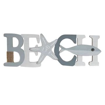 Dekoráció falra Beach mdf, fém 61x2,5x20 cm színes