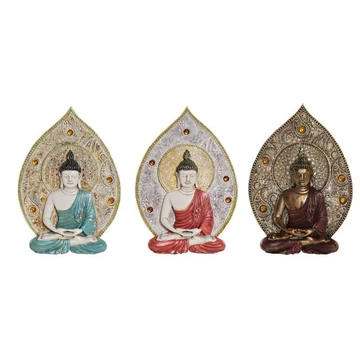 Dekoráció falra Buddha poly 19,3x3,7x27,3 cm színes 3 féle