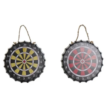 Dekoráció falra darts fém 22x2x22 cm színes 2 féle