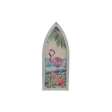 Dekoráció falra flamingó fa 40x2,5x101 cm színes