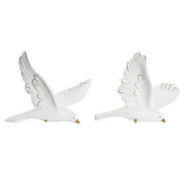 Dekoráció falra galamb poly 28x4,5x23 cm fehér 2 féle