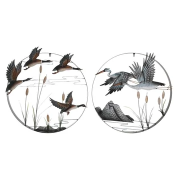 Dekoráció falra gémek fém 71x5x71 cm színes 2 féle