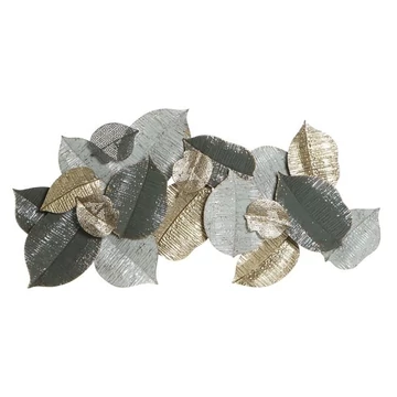 Dekoráció falra leveles fém 120,7x9x58,4 cm zöld