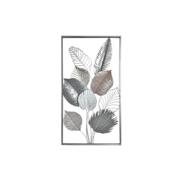 Dekoráció falra leveles fém 50x8x91 cm színes
