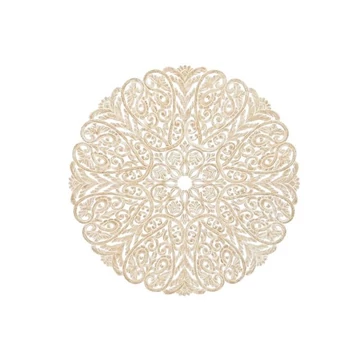 Dekoráció falra Mandala mdf 119x1,5x119 cm natúr