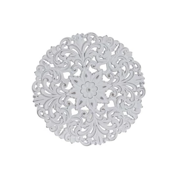 Dekoráció falra Mandala mdf 40x2x40 cm fehér