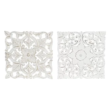 Dekoráció falra Mandala mdf 40x2x40 cm fehér 2 féle