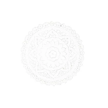 Dekoráció falra Mandala mdf 90x2x90 cm fehér