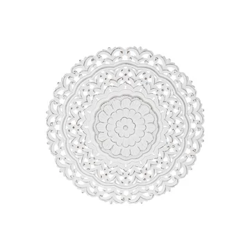 Dekoráció falra Mandala mdf 90x3,5x90 cm fehér