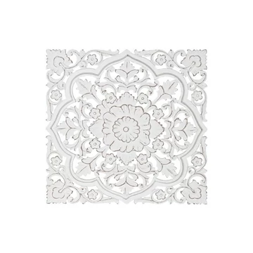 Dekoráció falra Mandala mdf 90x4x90 cm fehér