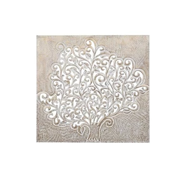 Dekoráció falra mdf 120x4x120 cm natúr