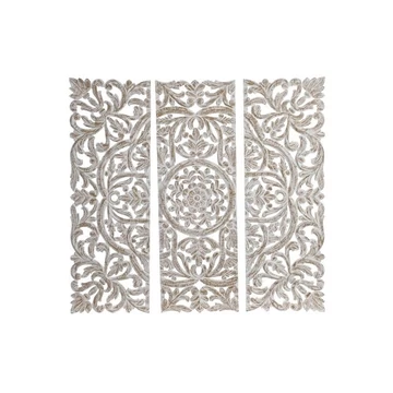 Dekoráció falra mdf 30x2x90 cm fehér S/3