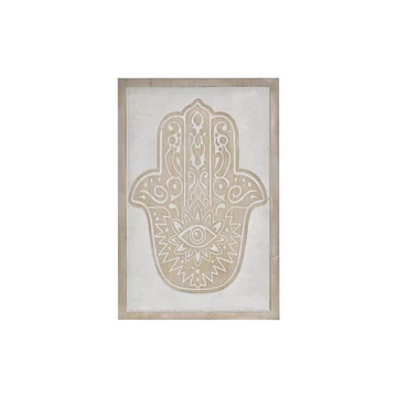 Dekoráció falra mdf 40x1x60 cm barna, fehér