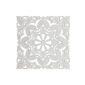Dekoráció falra mdf 60x2x60 cm fehér