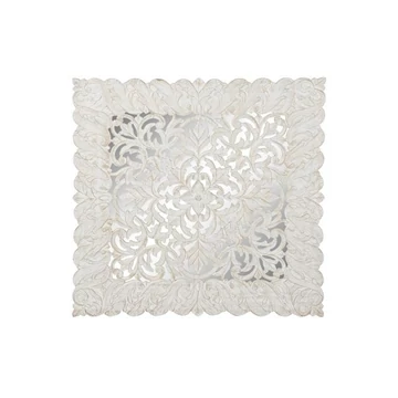 Dekoráció falra mdf, üveg 120x2x120 cm fehér, arany