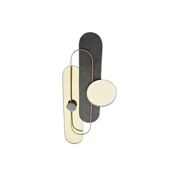 Dekoráció falra modern fém, pvc 96x5x40,6 cm arany, szürke