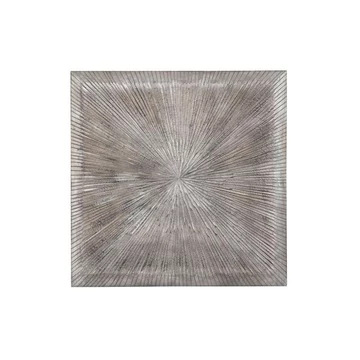 Dekoráció falra modernd mdf 121,5x2,5x122 cm ezüst