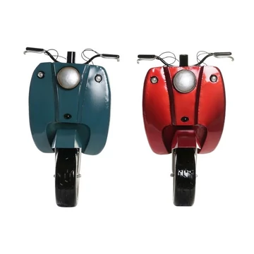 Dekoráció falra motor fém 44,5x30x67 cm piros, kék 2 féle