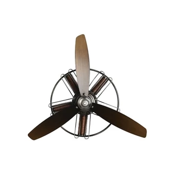 Dekoráció falra propeller fém 55x16x52 cm barna