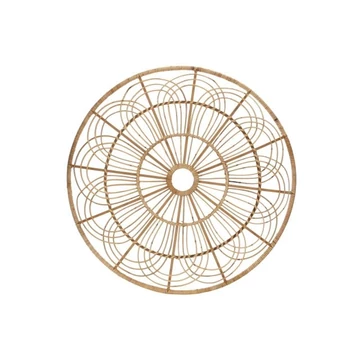 Dekoráció falra rattan 80x2,5x80 cm barna