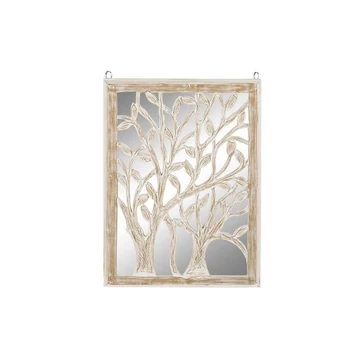 Dekoráció falra tükör mdf, üveg 45x2,5x65 cm fehér
