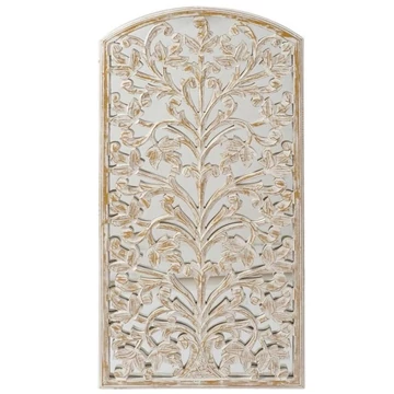 Dekoráció falra tükör mdf, üveg 45x2x89 cm fehér