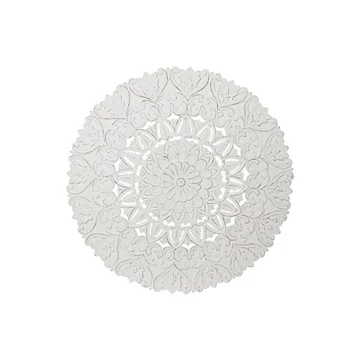 Dekoráció falra tükrös mdf 120x3,5x120 cm fehér