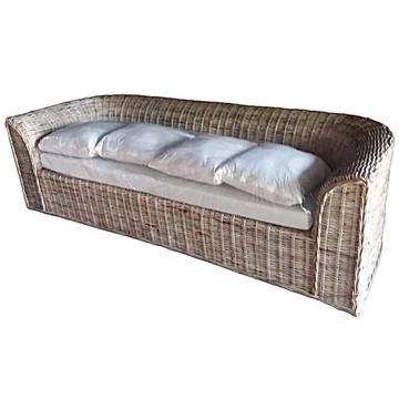 Dívány rattan 174x88x69 cm natúr