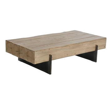 Dohányzó asztal lucfenyő, mdf 120x65x31 cm natúr