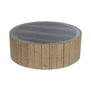 Dohányzó asztal lucfenyő, mdf 90x90x30 cm natúr