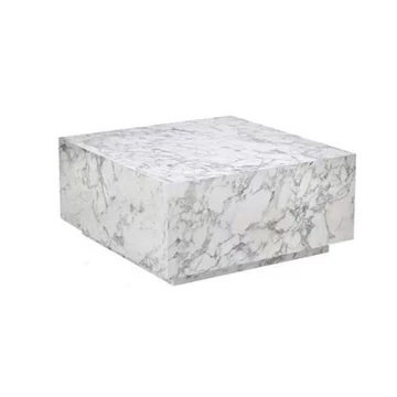 Dohányzó asztal mdf 90x90x35 cm fehér