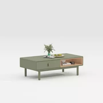 Dohányzó asztal mdf, poliuretán 120x60x40 cm zöld
