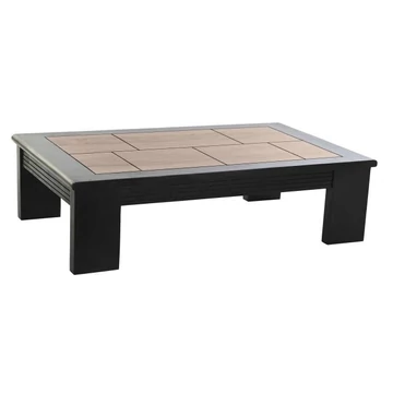 Dohányzóasztal akácfa 100x60x30 cm fekete, natúr