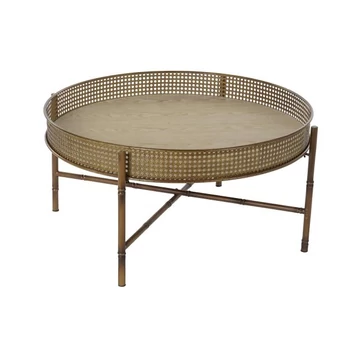 Dohányzóasztal fém 80x80x38 cm színes