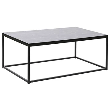 Dohányzóasztal mdf, fém 100x60x40 cm fekete