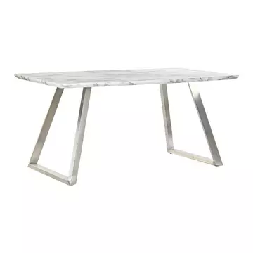 Ebédlőasztal mdf, acél 160x90x76 cm fehér