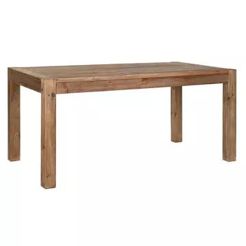 Ebédlőasztal újrahasznosítottfa 160x85x76 cm sötétbarna