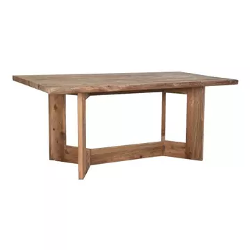 Ebédlőasztal újrahasznosítottfa 180x90x76 cm natúr