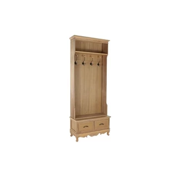 Előszobaszekrény lucfenyő, mdf 81,5x36,5x201 cm natúr